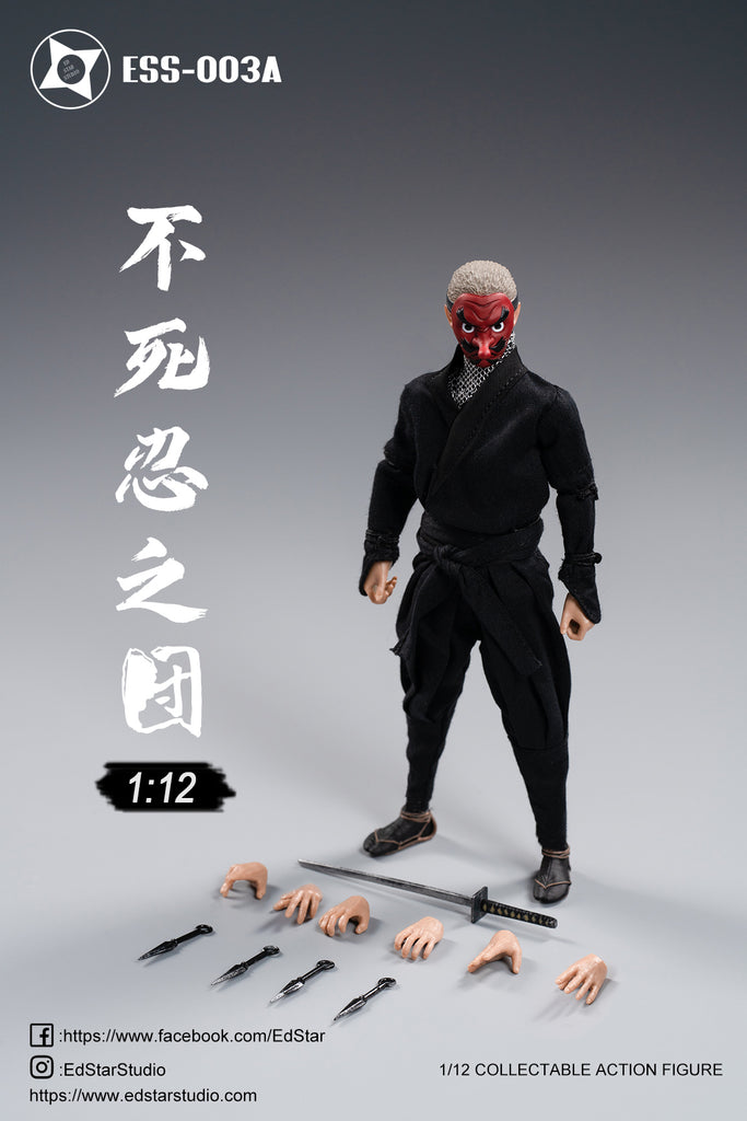 1/12 Scale Undead Ninja Action Figures with Die-Cast weapons and 